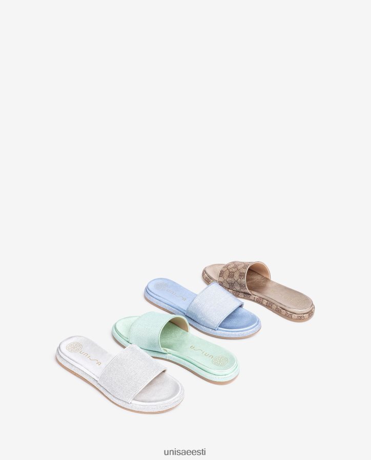 Unisa 88PPB432 lamedad sandaalid laia vampiga naised hõbedane