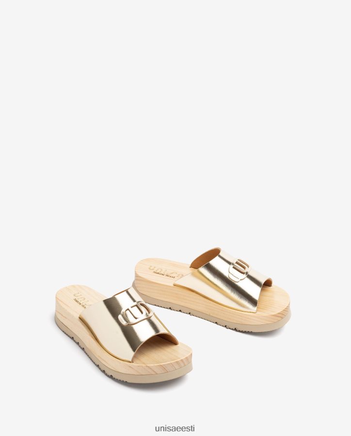 Unisa 88PPB4336 puidust efektiga tallaga sandaal naised mood