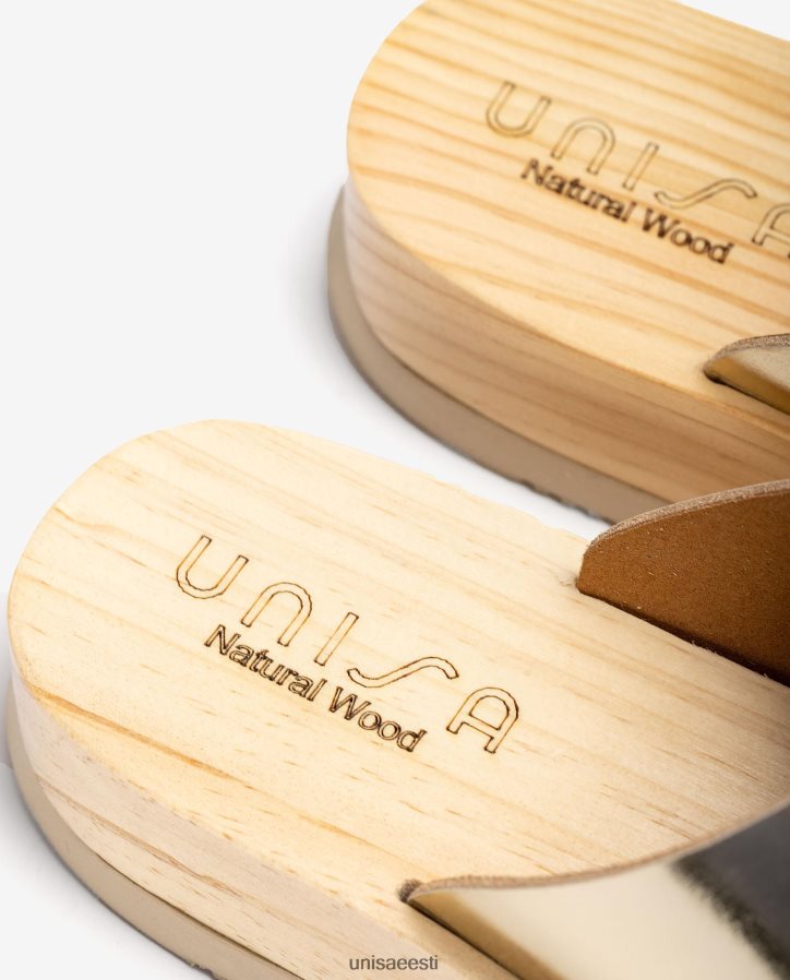 Unisa 88PPB4336 puidust efektiga tallaga sandaal naised mood