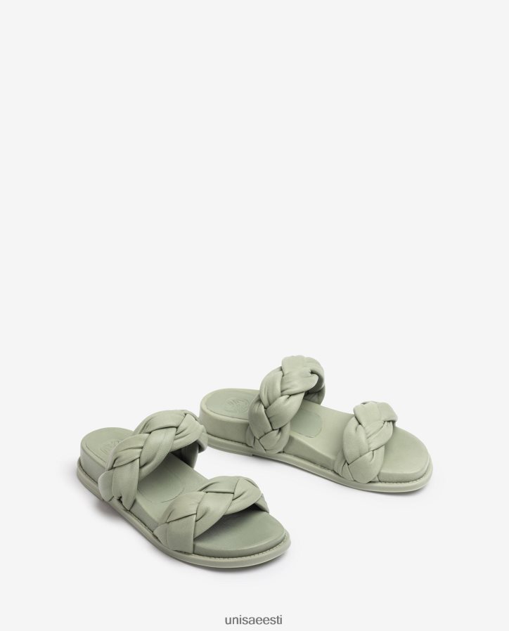 Unisa 88PPB4389 punutud rihmadega sandaalid naised roheline