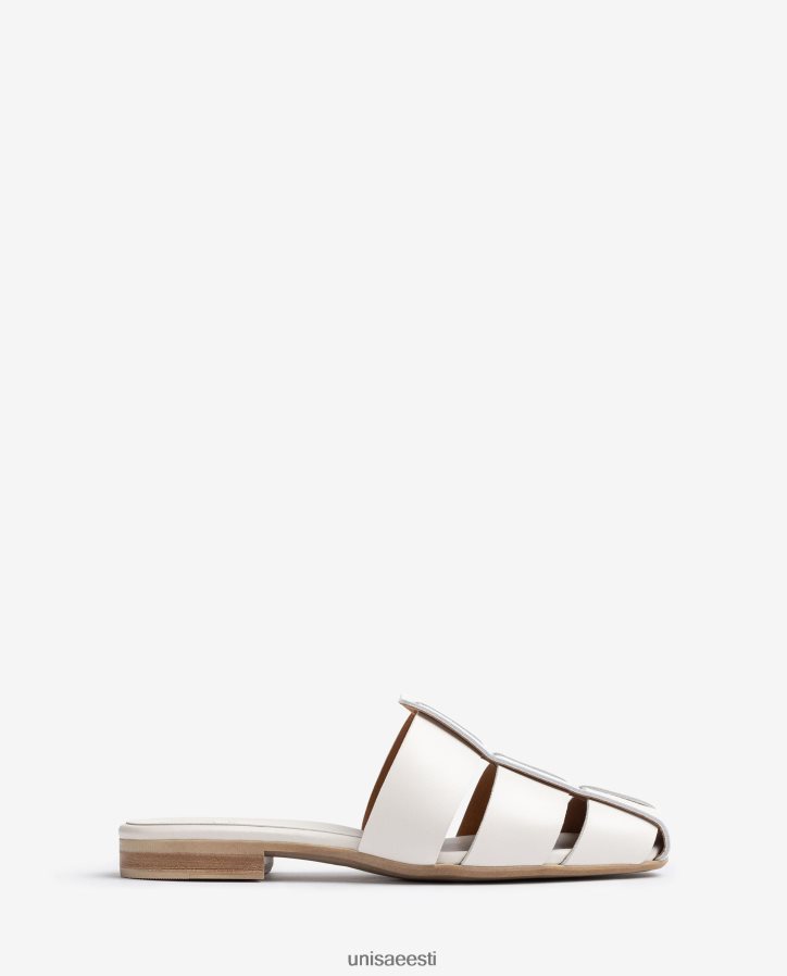 Unisa 88PPB4398 perforeeritud nahast sandaal naised valge