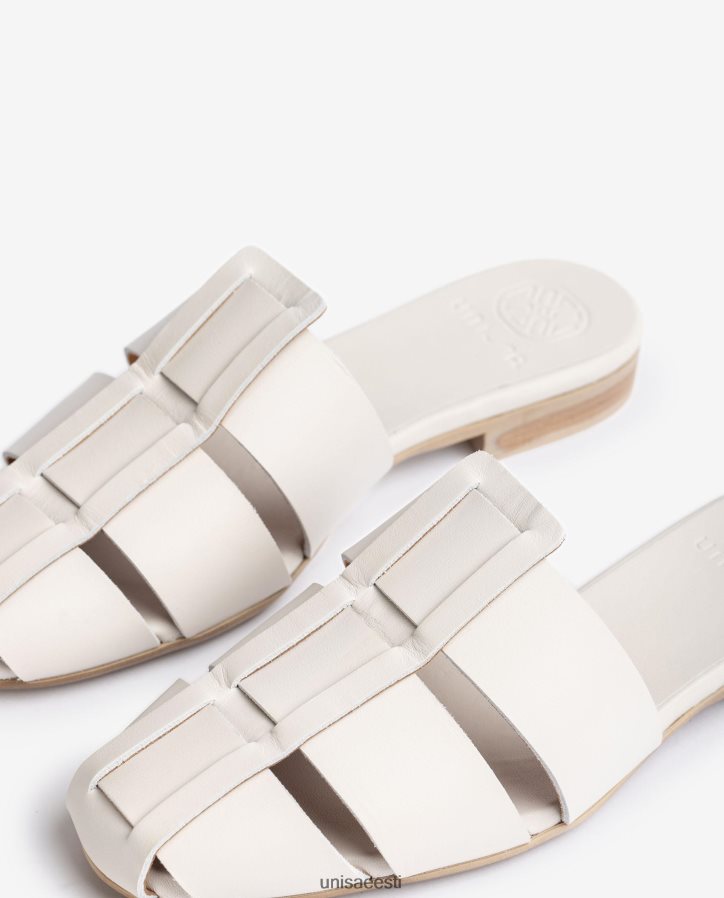 Unisa 88PPB4398 perforeeritud nahast sandaal naised valge