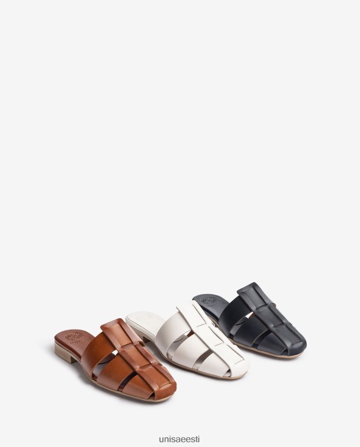 Unisa 88PPB4398 perforeeritud nahast sandaal naised valge