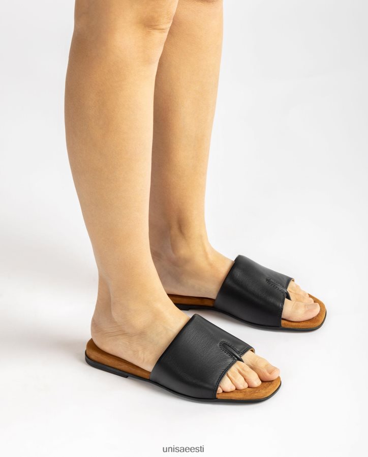 Unisa 88PPB4444 varbapostiga sandaal naised must