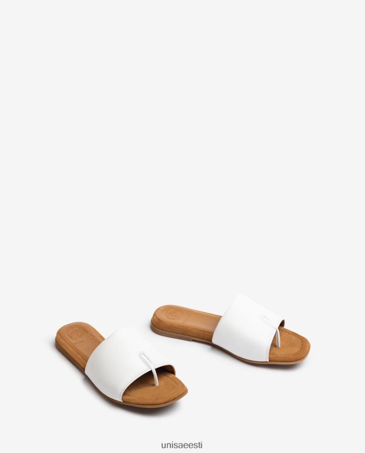 Unisa 88PPB4445 varbapostiga sandaal naised valge