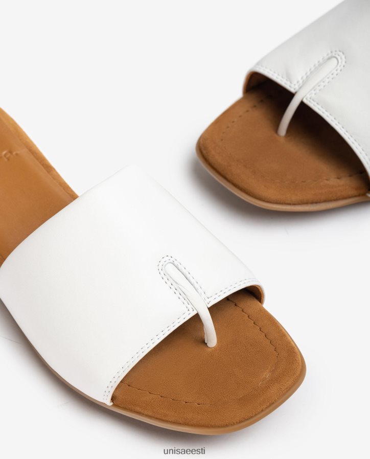 Unisa 88PPB4445 varbapostiga sandaal naised valge