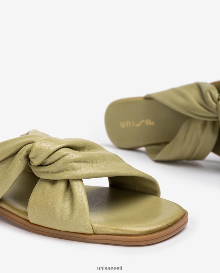 Unisa 88PPB464 lame crossover rihmaga sandaal naised roheline