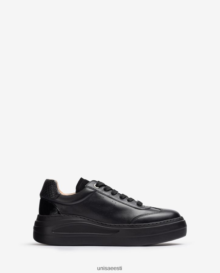 Unisa 88PPB41292 maxi tallaga nahast spordijalats naised must