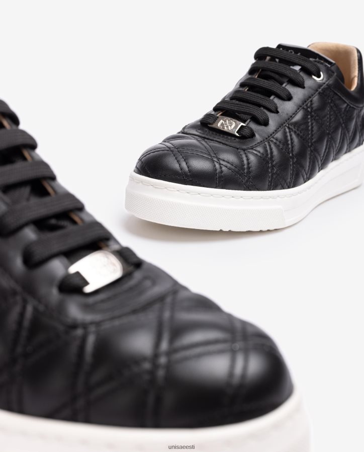 Unisa 88PPB4654 geomeetrilise tikiga tossud naised must