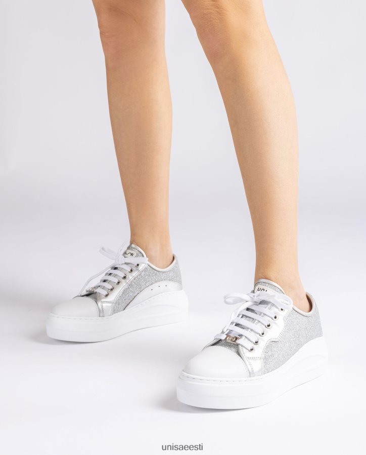 Unisa 88PPB4656 läikivast kangast tossud naised hõbedane