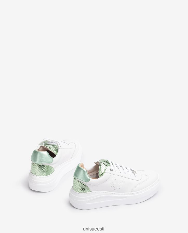 Unisa 88PPB4662 nahast tossud maksitallaga naised valge