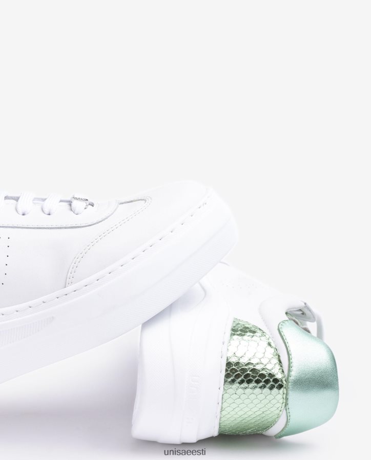 Unisa 88PPB4662 nahast tossud maksitallaga naised valge