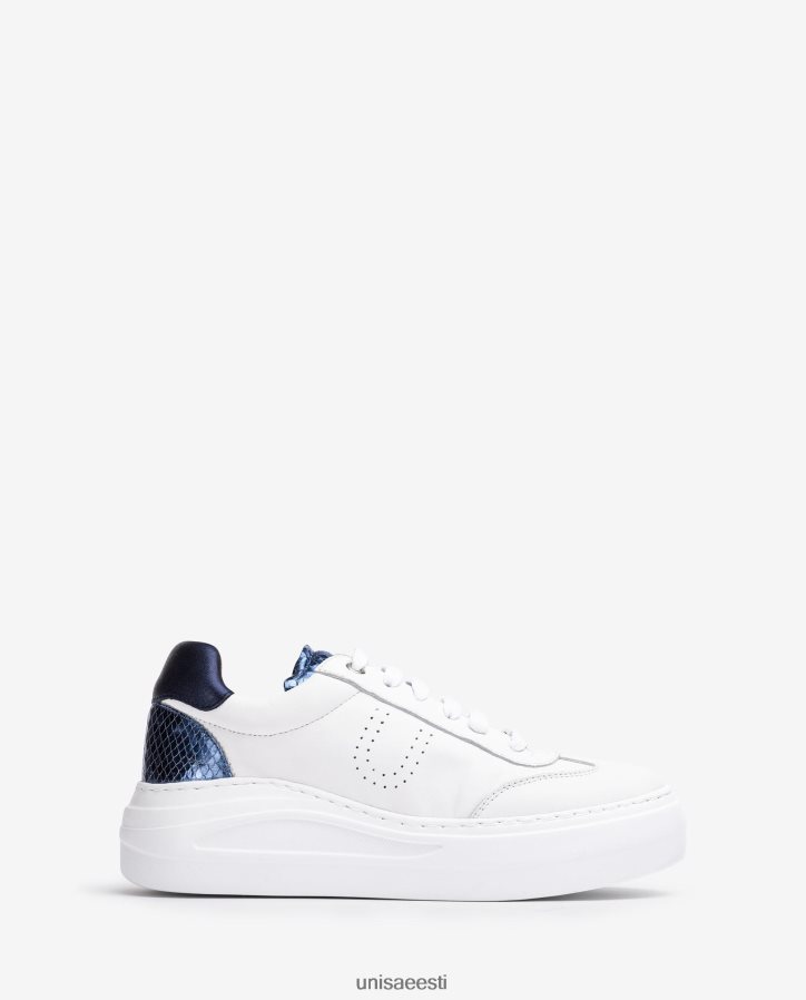 Unisa 88PPB4663 nahast tossud maksitallaga naised valge