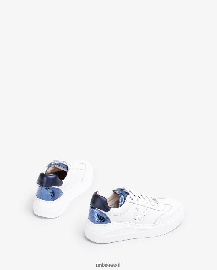 Unisa 88PPB4663 nahast tossud maksitallaga naised valge