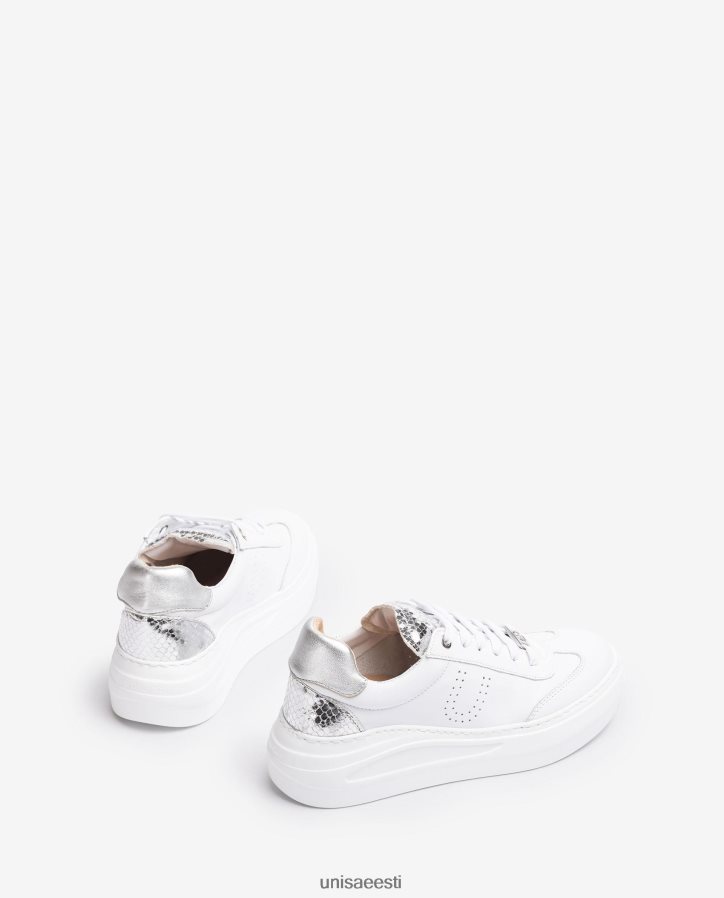 Unisa 88PPB4665 nahast tossud maksitallaga naised valge