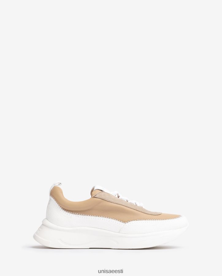 Unisa 88PPB4669 kontrastsete materjalidega tossud naised valge