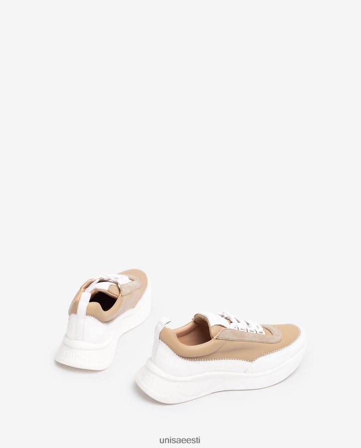 Unisa 88PPB4669 kontrastsete materjalidega tossud naised valge