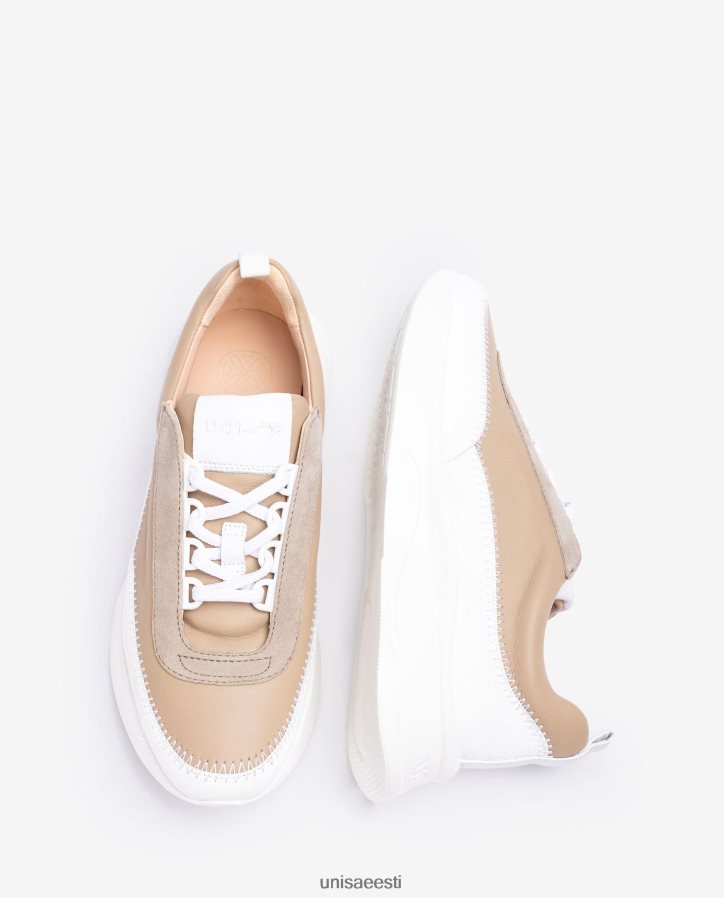 Unisa 88PPB4669 kontrastsete materjalidega tossud naised valge