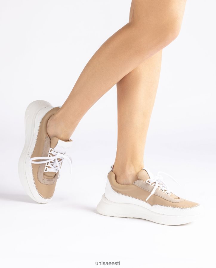 Unisa 88PPB4669 kontrastsete materjalidega tossud naised valge