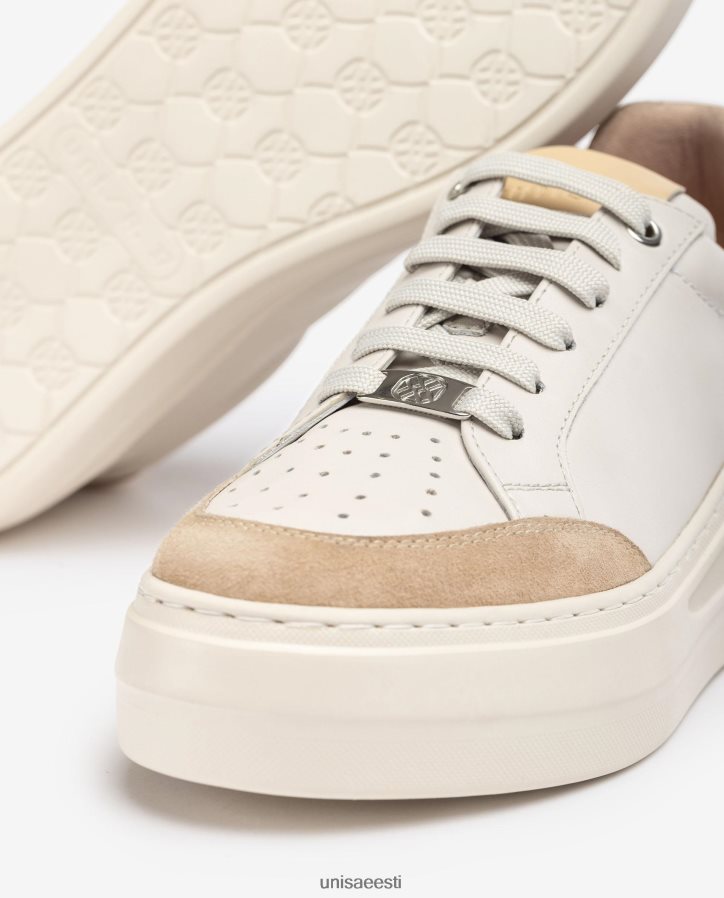 Unisa 88PPB4671 nahast ja seemisnahast tossud naised valge