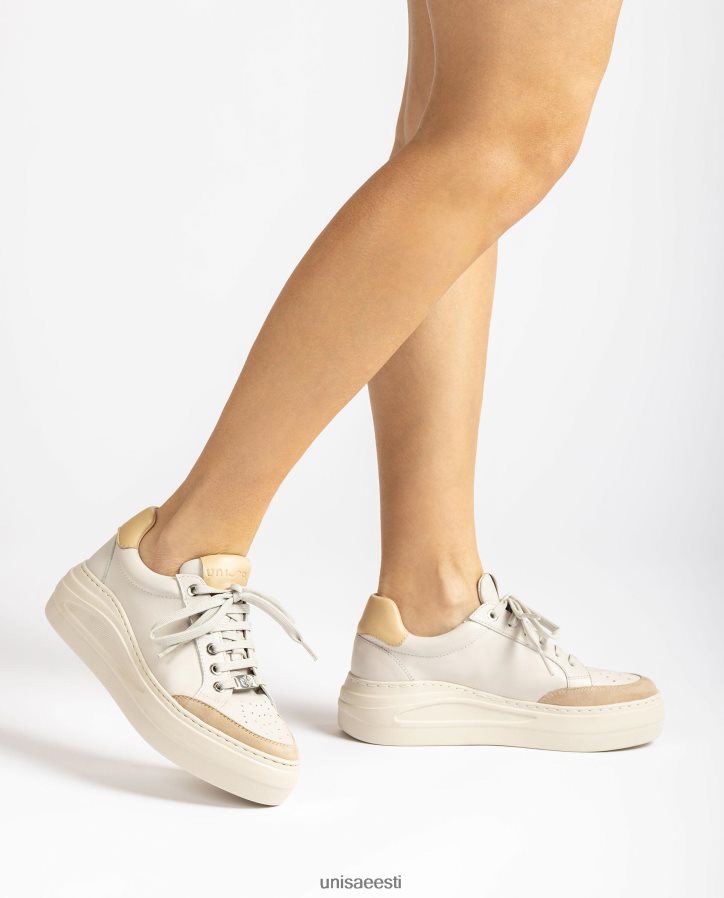 Unisa 88PPB4671 nahast ja seemisnahast tossud naised valge