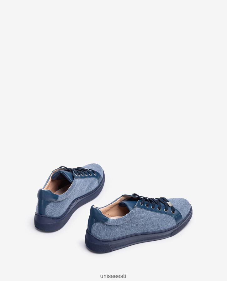 Unisa 88PPB4681 taaskasutatud kangast tossud naised sinine