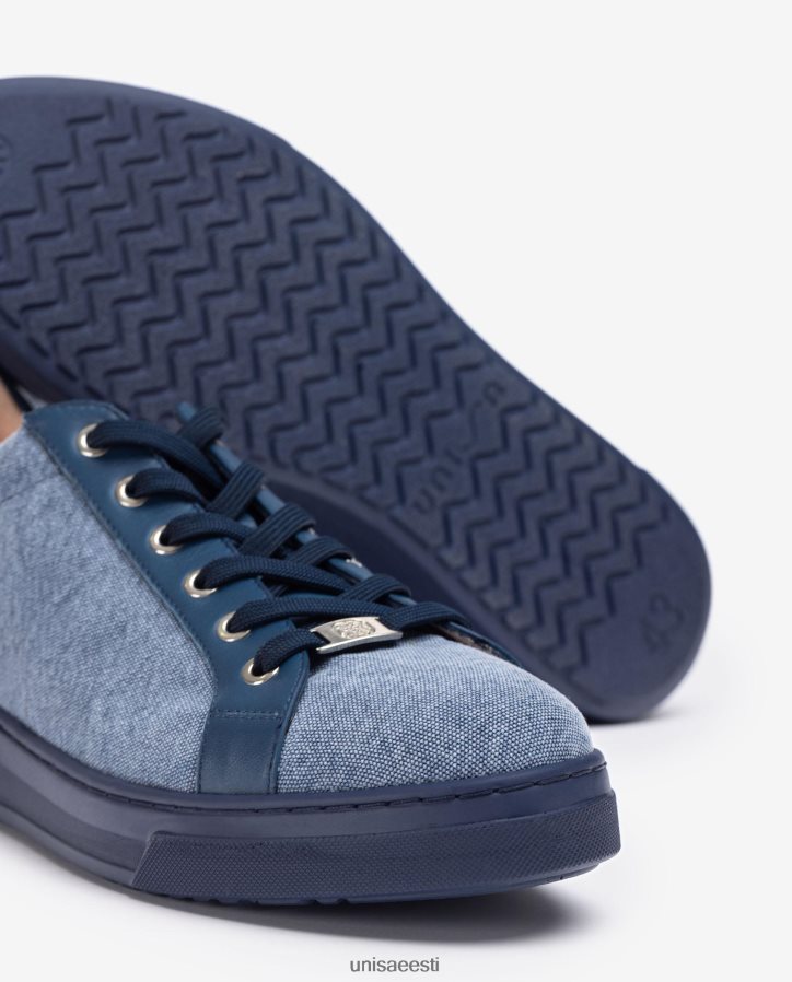 Unisa 88PPB4681 taaskasutatud kangast tossud naised sinine