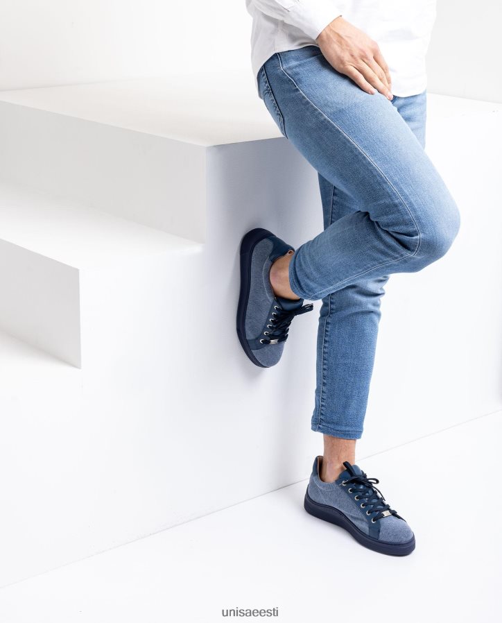 Unisa 88PPB4681 taaskasutatud kangast tossud naised sinine