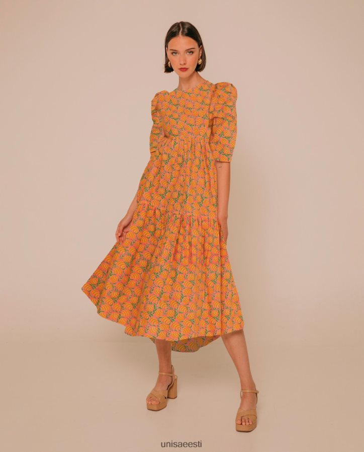 Unisa 88PPB41253 kleit asümmeetrilise seelikuga naised kollane