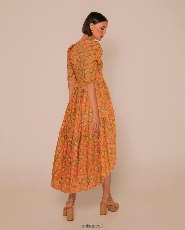 Unisa 88PPB41253 kleit asümmeetrilise seelikuga naised kollane