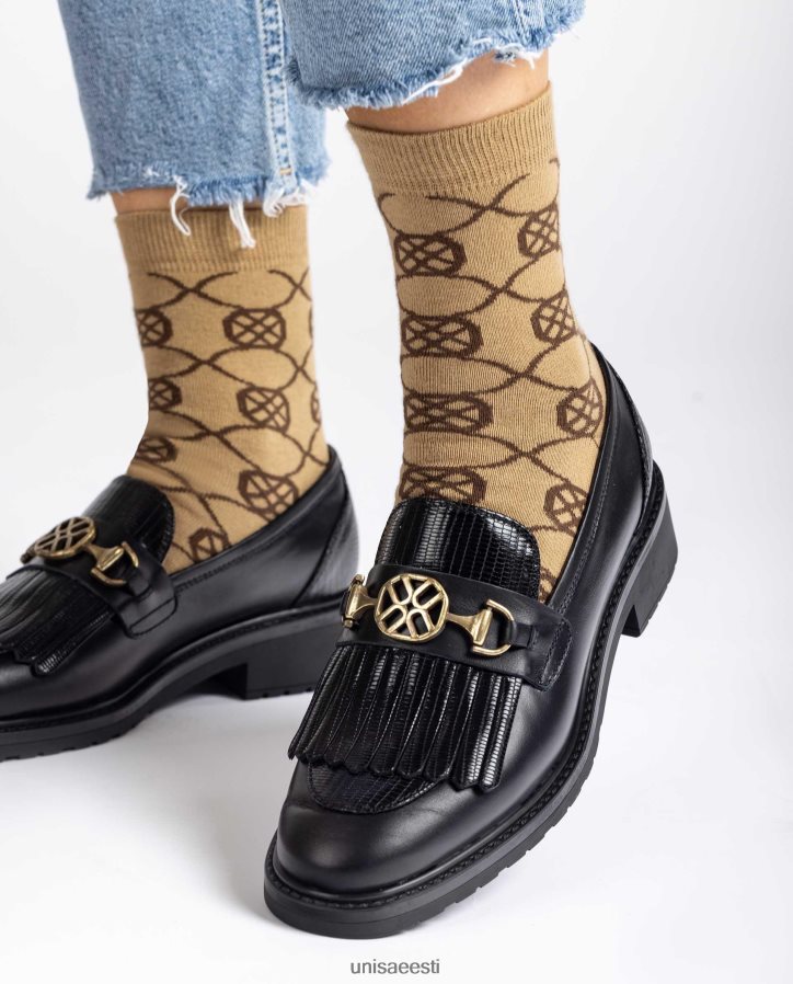 Unisa 88PPB41087 orgaanilisest puuvillast sokid naised pruun