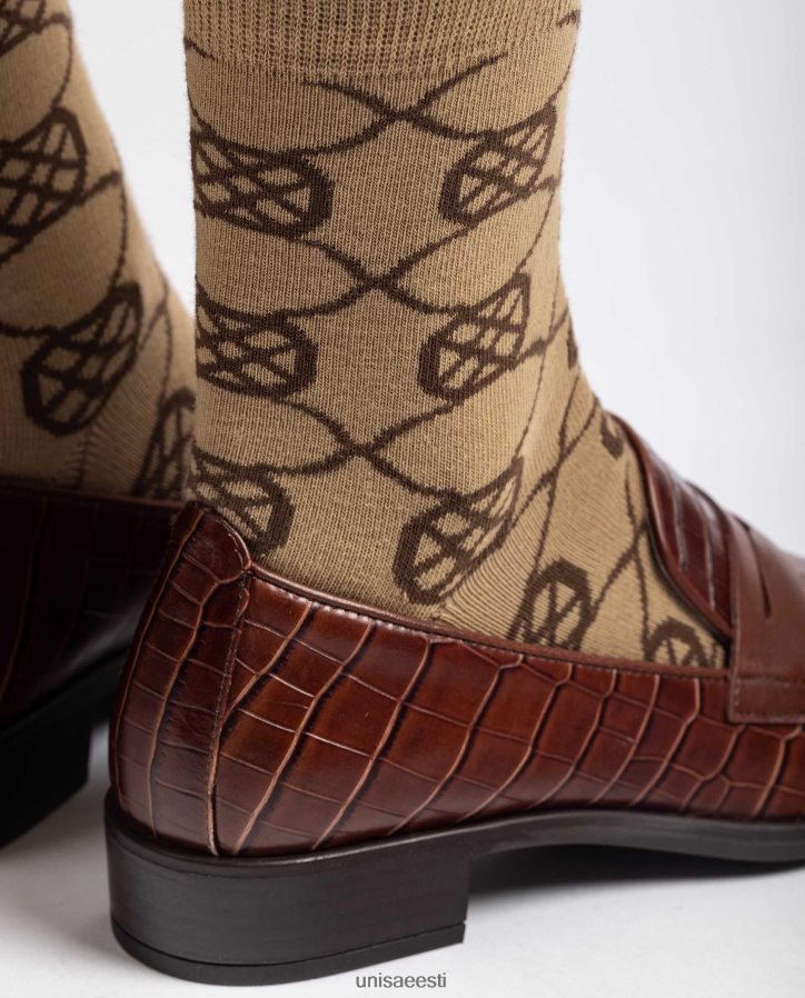 Unisa 88PPB41087 orgaanilisest puuvillast sokid naised pruun