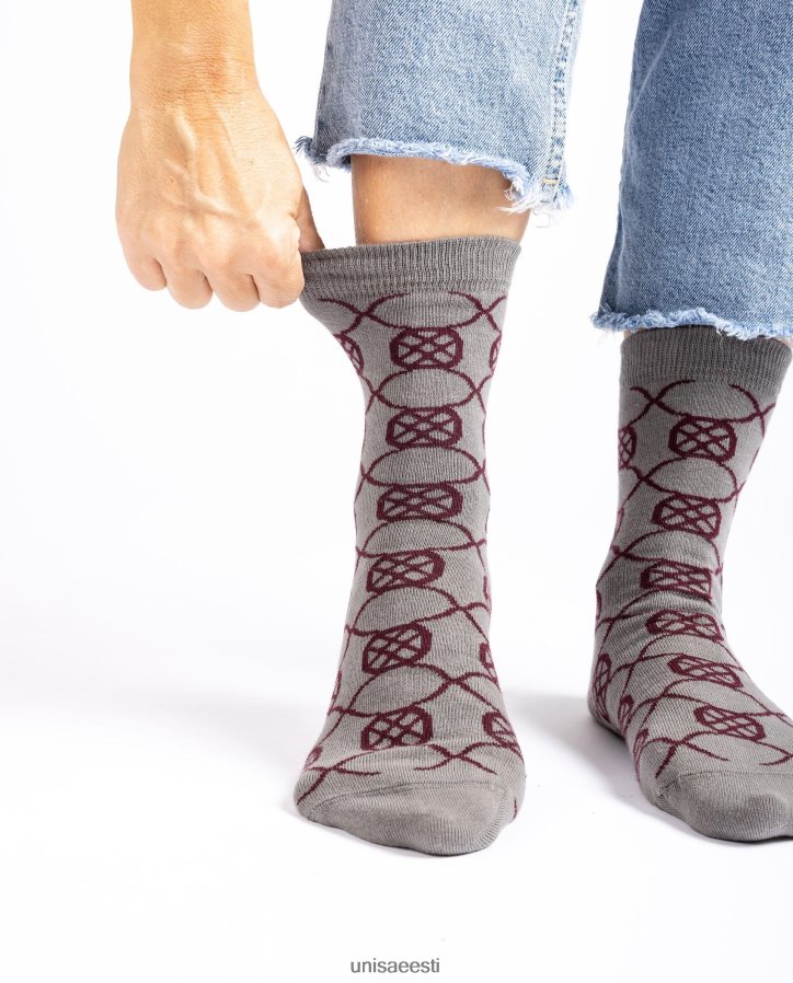 Unisa 88PPB41089 orgaanilisest puuvillast sokid naised hall