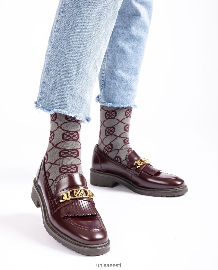 Unisa 88PPB41089 orgaanilisest puuvillast sokid naised hall