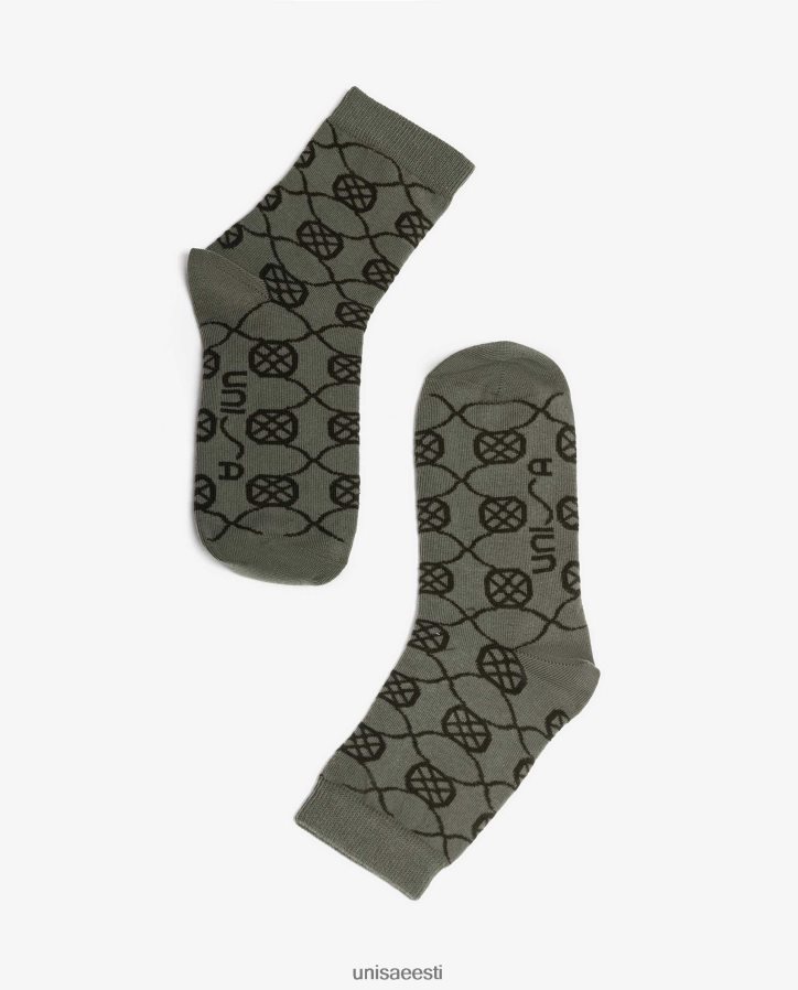 Unisa 88PPB41090 orgaanilisest puuvillast sokid naised roheline